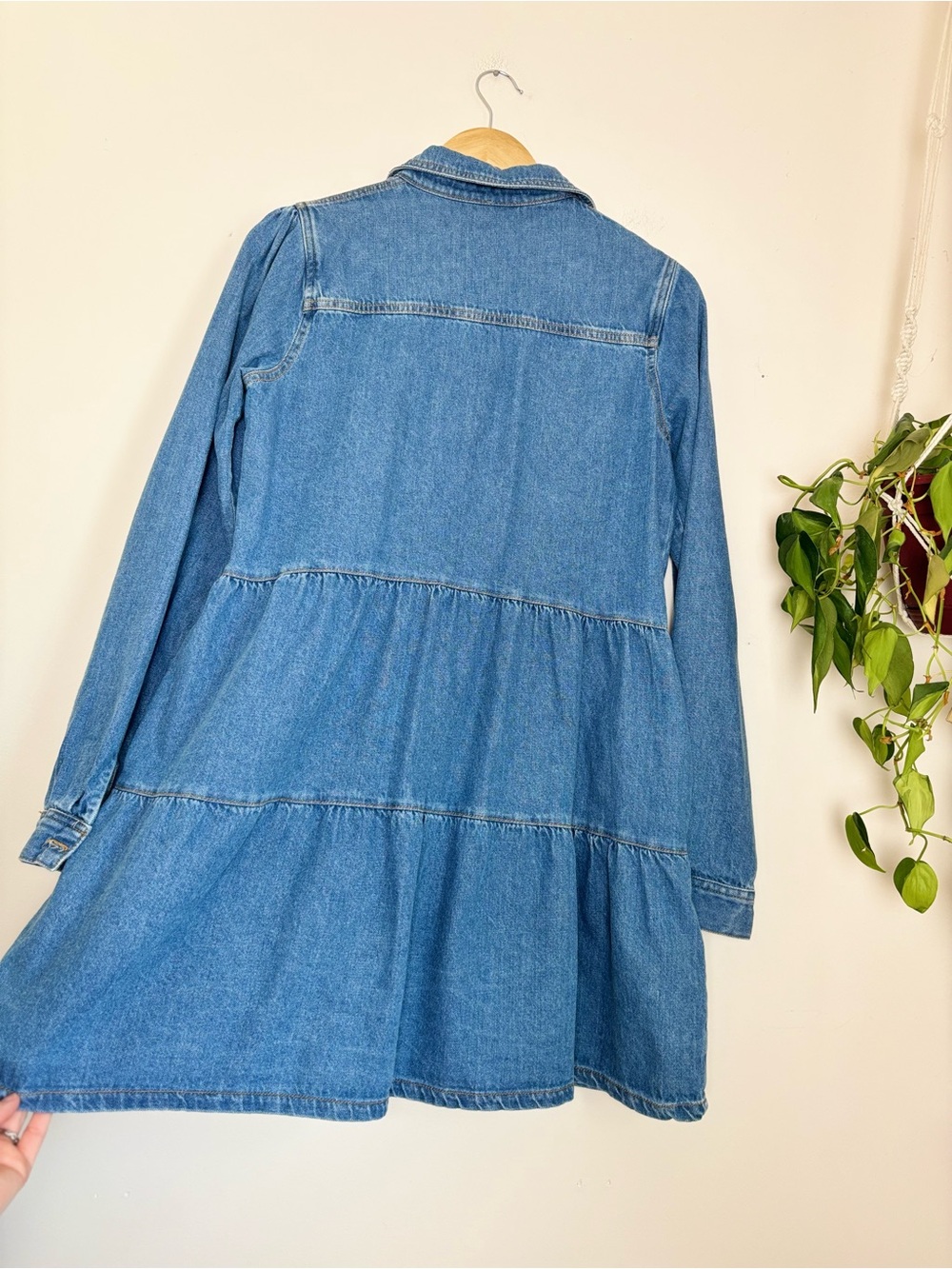 Free People Nicole Denim Shirt Dress In Indigo - Picture 6 of 6